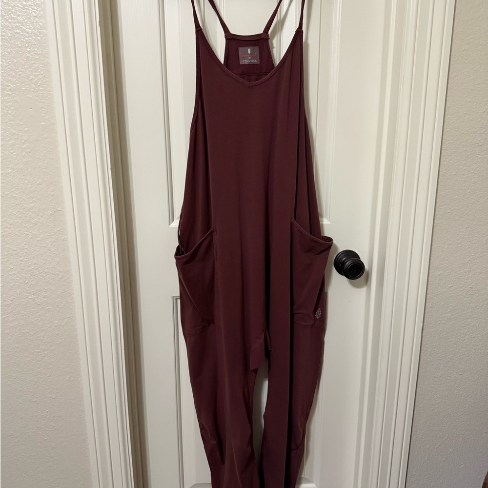 Fomovement Burgundy Jumpsuit